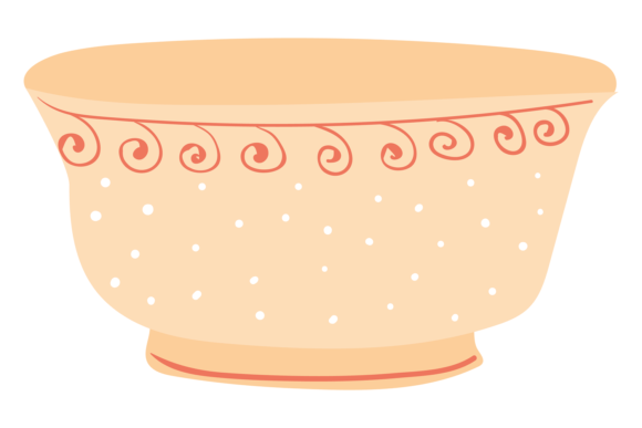 Ceramic Bowl Icon Graphics for Crafters