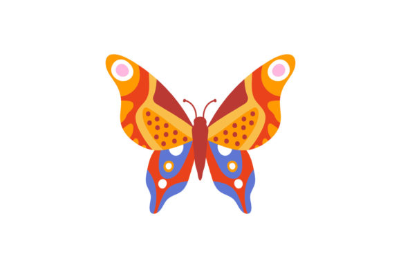 Colorful Decorative Butterfly Graphics