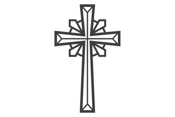 Decorative Cross Black