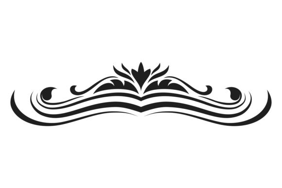 Decorative Header Vintage Filigree Border Graphics