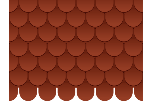 Decorative Red Roof Tiles for Branding and Design