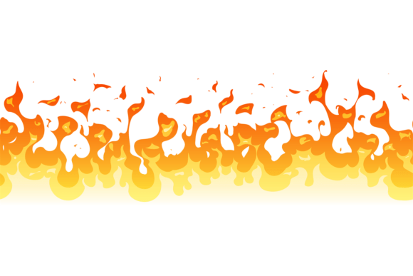Fire Seamless Pattern Decorative Banner Graphics