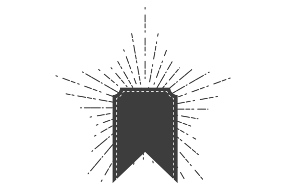 Flag Frame with Star Shining Enhances Editorial Design