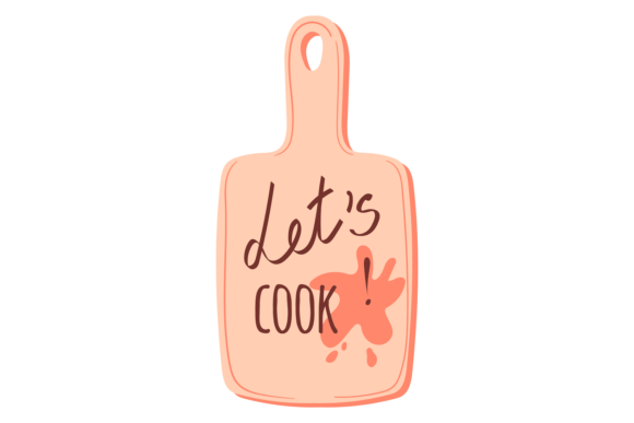 Lets Cook Lettering. Decorative Cute Kit: Graphics & Illustrations