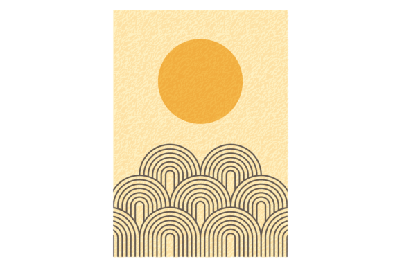 Mid Century Decorative Poster: Graphics & Illustrations