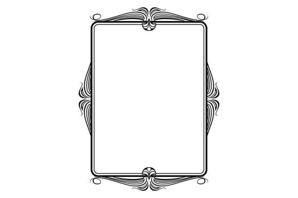 Ornate Rectangle Border for Branding and Design