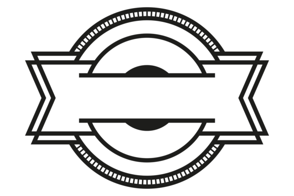 Retro Round Blank Label for Embroidery