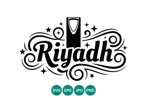 Riyadh Decorative Lettering Graphics for Editorial Design