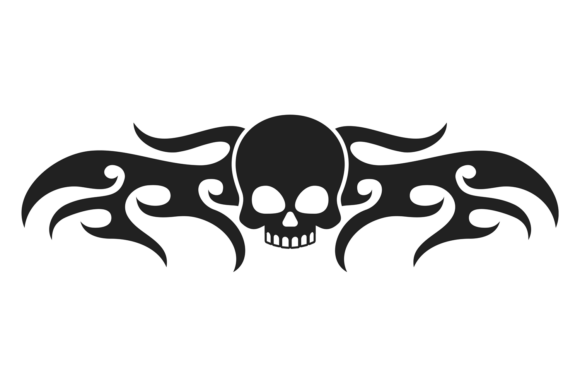 Skull Decorative Stencil for Digital Creators