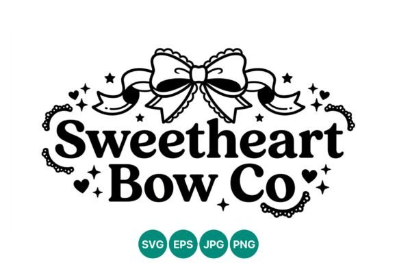 Sweetheart Bow Co Decorative Script Graphics